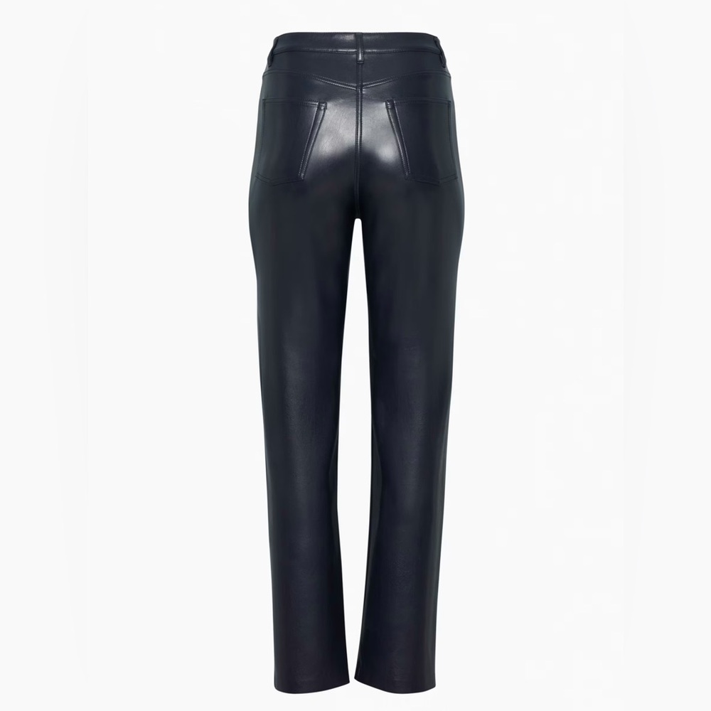 NWOT Wilfred Melina Leather Pant (NAVY) - Picture 2 of 8